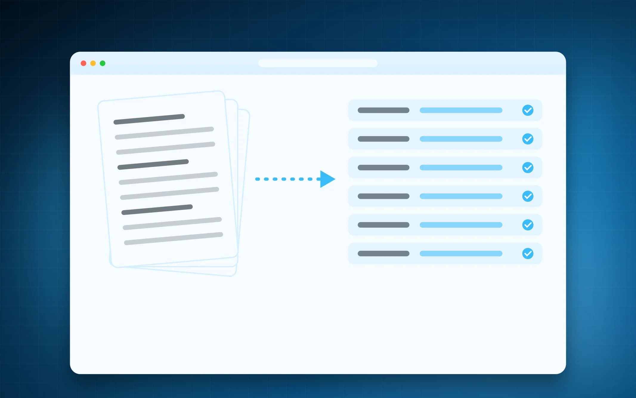 Extraction and validation view
